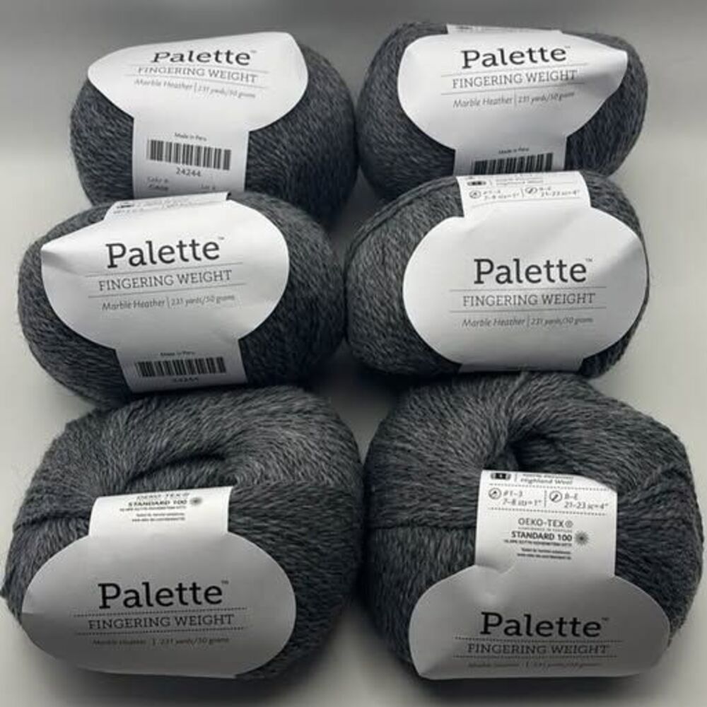 Knit Picks Palette Fingering Weight Yarn - Marble Heather (6 Skeins)